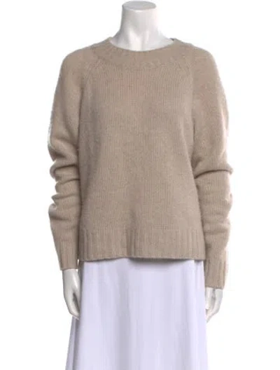 Pre-owned Vince Cashmere Crew Neck Sweater In Neutral