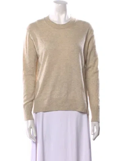 Pre-owned Vince Cashmere Crew Neck Sweater In Neutral