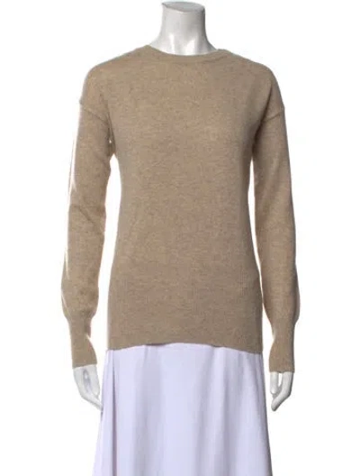 Pre-owned Vince Cashmere Crew Neck Sweater In Neutral
