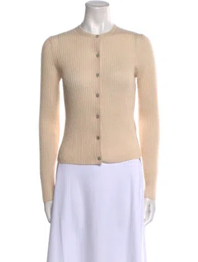 Pre-owned Vince Cashmere Crew Neck Sweater In Neutral