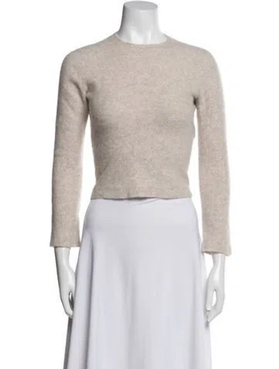 Pre-owned Vince Cashmere Crew Neck Sweater In Neutral