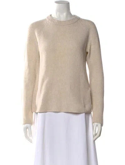 Pre-owned Vince Cashmere Crew Neck Sweater In Neutral