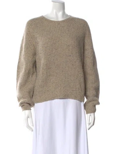 Pre-owned Vince Cashmere Crew Neck Sweater In Neutral
