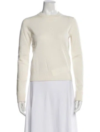 Pre-owned Vince Cashmere Crew Neck Sweater In Neutral