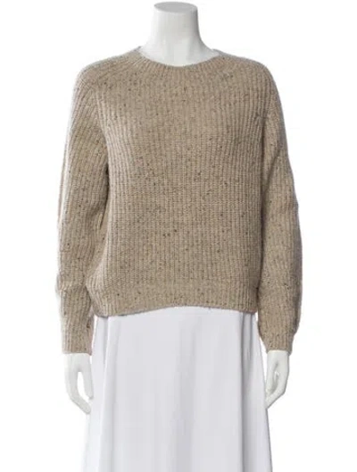Pre-owned Vince Cashmere Crew Neck Sweater In Neutral