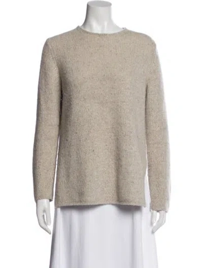 Pre-owned Vince Cashmere Crew Neck Sweater In Neutral