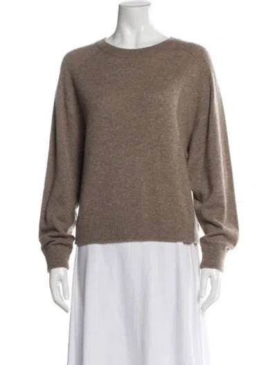 Pre-owned Vince Cashmere Crew Neck Sweater In Neutral