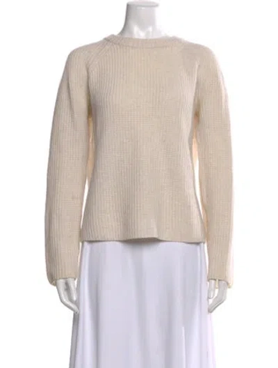 Pre-owned Vince Cashmere Crew Neck Sweater In Neutral