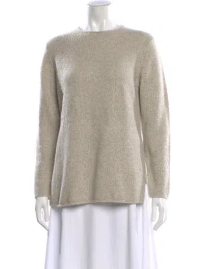 Pre-owned Vince Cashmere Crew Neck Sweater In Neutral