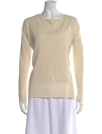 Pre-owned Vince Cashmere Crew Neck Sweater In Neutral