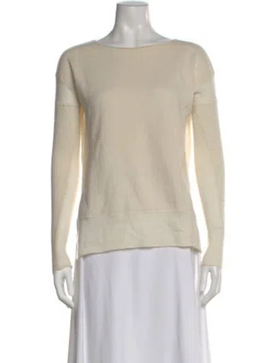 Pre-owned Vince Cashmere Crew Neck Sweater In Neutral