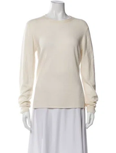 Pre-owned Vince Cashmere Crew Neck Sweater In Neutral