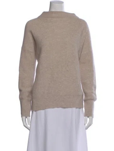 Pre-owned Vince Cashmere Crew Neck Sweater In Neutral