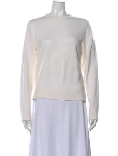 Pre-owned Vince Cashmere Crew Neck Sweater In Neutral
