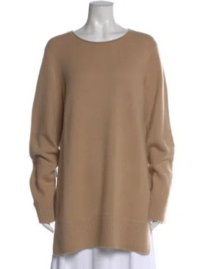 Pre-owned Vince Cashmere Crew Neck Sweater In Neutral
