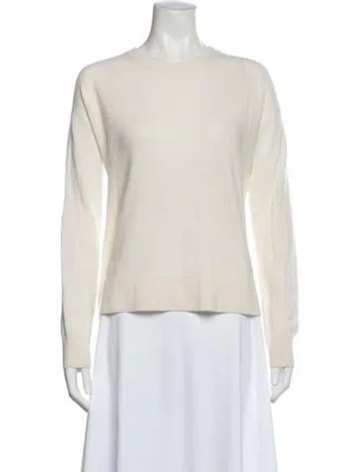 Pre-owned Vince Cashmere Crew Neck Sweater In Neutral