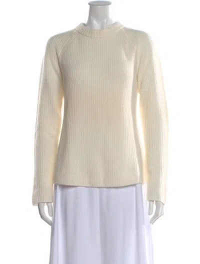 Pre-owned Vince Cashmere Crew Neck Sweater In Neutral