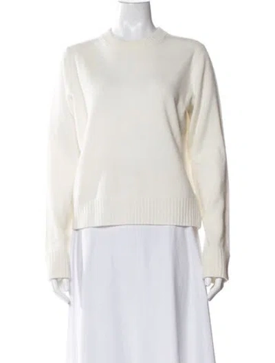Pre-owned Vince Cashmere Crew Neck Sweater In Neutral