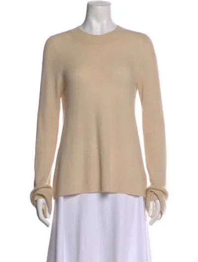 Pre-owned Vince Cashmere Crew Neck Sweater In Neutral