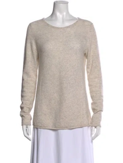 Pre-owned Vince Cashmere Crew Neck Sweater In Neutral
