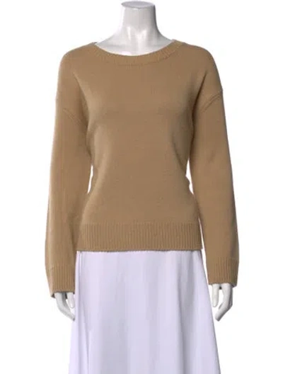 Pre-owned Vince Cashmere Crew Neck Sweater In Neutral
