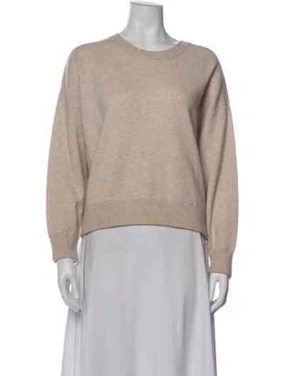 Pre-owned Vince Cashmere Crew Neck Sweater In Neutral