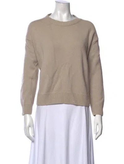 Pre-owned Vince Cashmere Crew Neck Sweater In Neutral