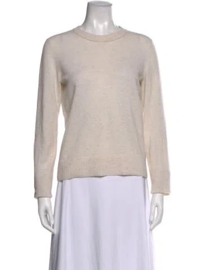 Pre-owned Vince Cashmere Crew Neck Sweater In Neutral