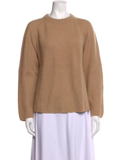 Pre-owned Vince Cashmere Crew Neck Sweater In Neutral