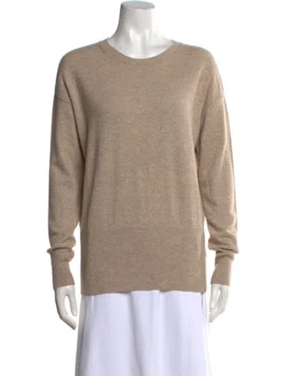 Pre-owned Vince Cashmere Crew Neck Sweater In Neutral