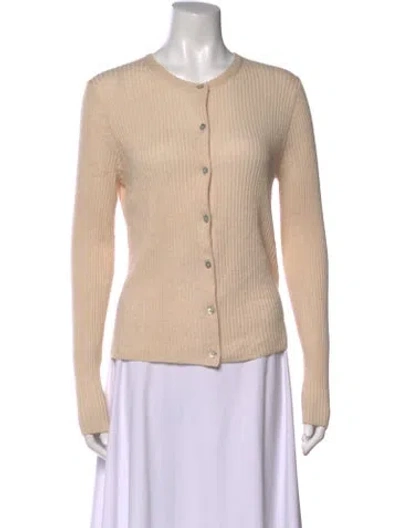 Pre-owned Vince Cashmere Crew Neck Sweater In Neutral