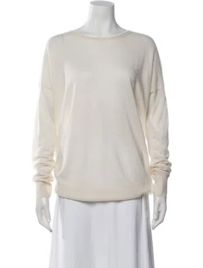 Pre-owned Vince Cashmere Crew Neck Sweater In Neutrals