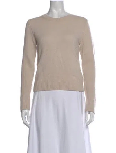 Pre-owned Vince Cashmere Crew Neck Sweater In Neutrals
