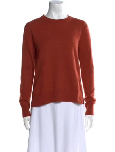 Pre-owned Vince Cashmere Crew Neck Sweater In Orange
