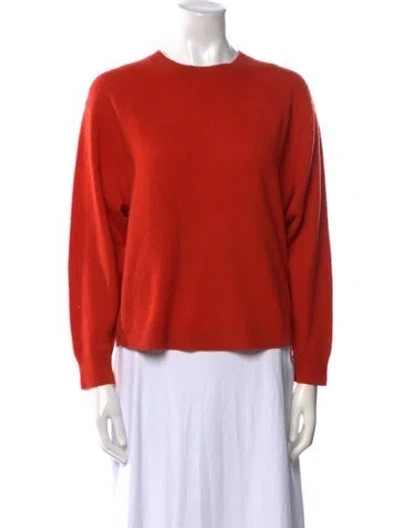 Pre-owned Vince Cashmere Crew Neck Sweater In Orange