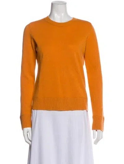 Pre-owned Vince Cashmere Crew Neck Sweater In Orange