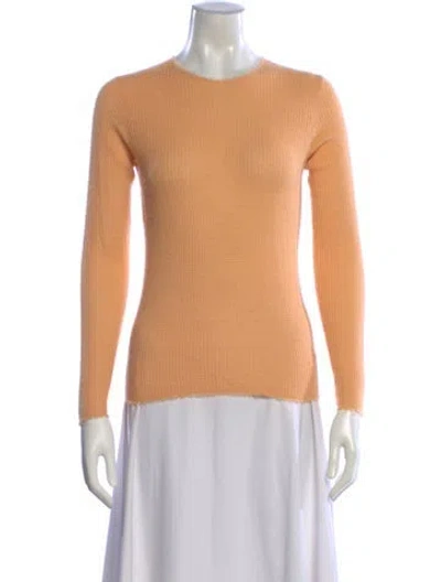Pre-owned Vince Cashmere Crew Neck Sweater In Orange