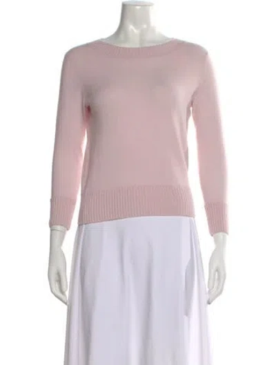 Pre-owned Vince Cashmere Crew Neck Sweater In Pink