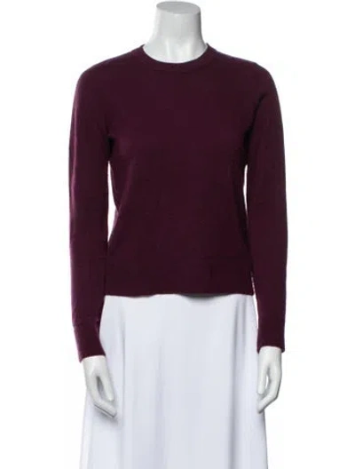 Pre-owned Vince Cashmere Crew Neck Sweater In Purple