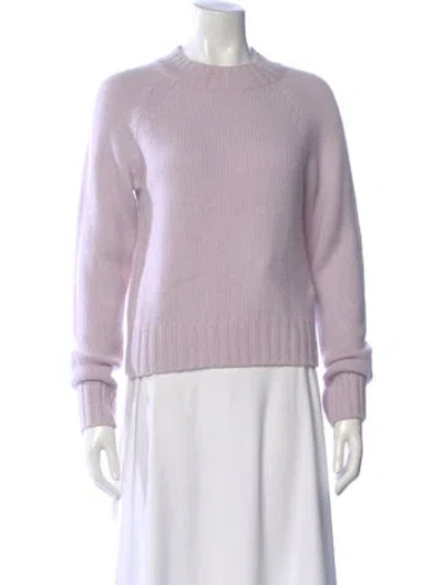 Pre-owned Vince Cashmere Crew Neck Sweater In Purple