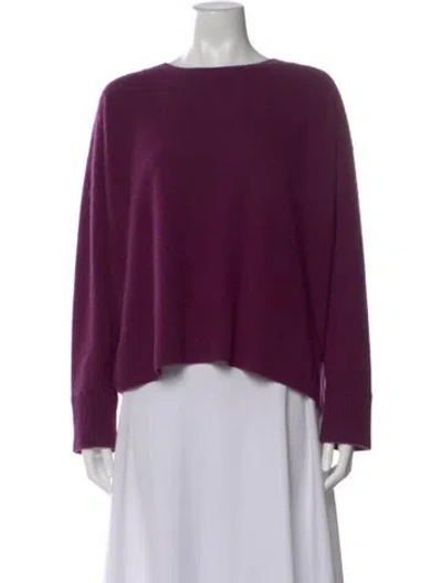 Pre-owned Vince Cashmere Crew Neck Sweater In Purple