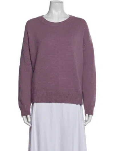 Pre-owned Vince Cashmere Crew Neck Sweater In Purple