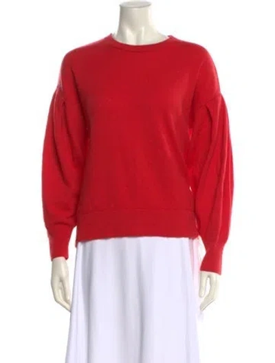 Pre-owned Vince Cashmere Crew Neck Sweater In Red