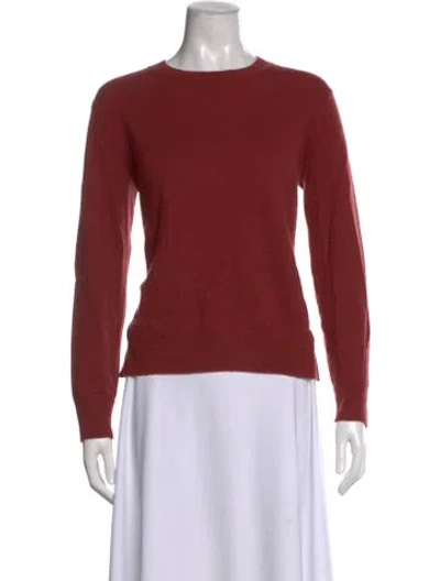 Pre-owned Vince Cashmere Crew Neck Sweater In Red