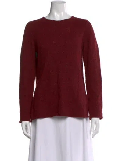 Pre-owned Vince Cashmere Crew Neck Sweater In Red
