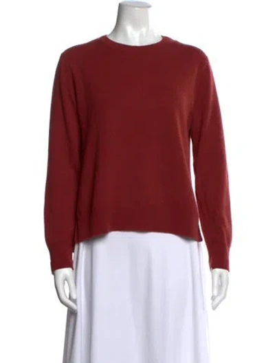 Pre-owned Vince Cashmere Crew Neck Sweater In Red