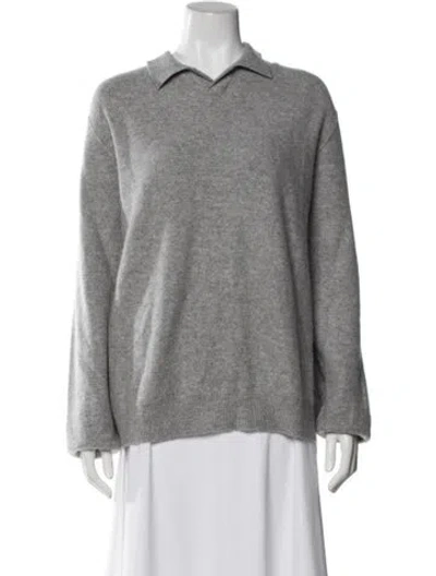 Pre-owned Vince Cashmere Crew Neck Sweater W/ Tags In Gray