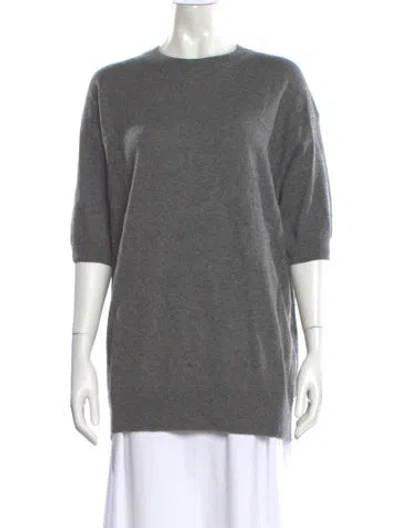 Pre-owned Vince Cashmere Crew Neck Sweater W/ Tags In Gray