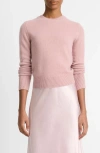 Vince Cashmere Crewneck Sweater In Birch Stone