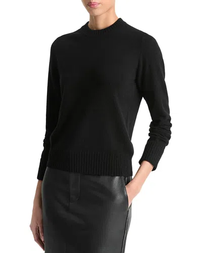 Vince Cashmere Crewneck Sweater In Black
